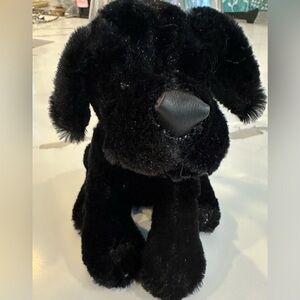 Ganz Webkinz Black lab plush  stuffed dog animal furry no tag vintage